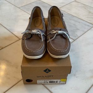 Sperry Barrelfish Met Stripe Gray Shoes